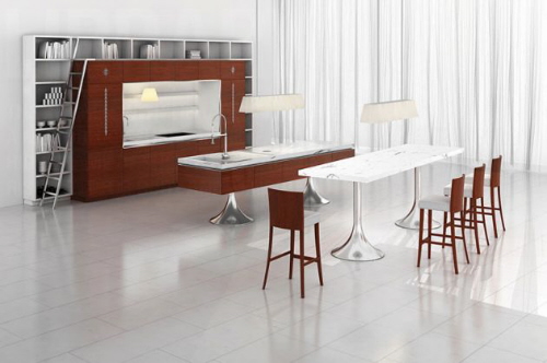 Ultra Modern Kitchens red from Philippe Starck