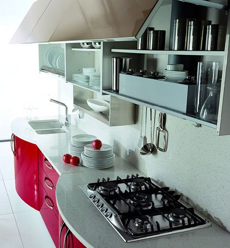modern cosmopolitan kitchen is minimalist