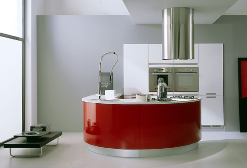 red round kitchen island picture ideas